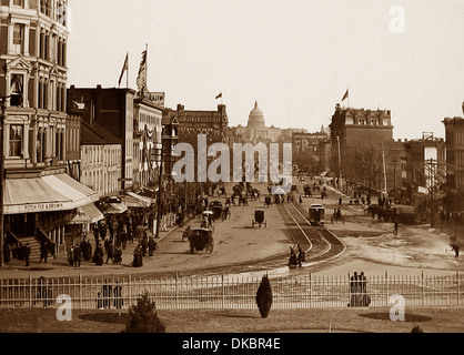 USA Washington DC Pennsylvania Avenue early 1900s Stock Photo