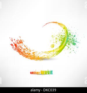 Color paint splashes Stock Vector