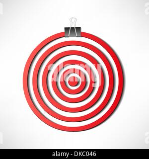 Red darts target Stock Vector