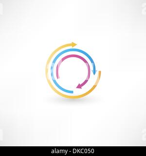 Abstract arrow icon Stock Vector