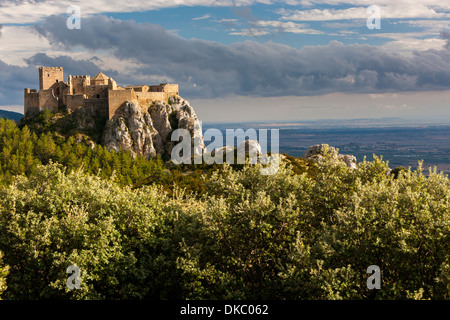 Loarre castle, Huesca, Aragón, Spain, Europe. Stock Photo