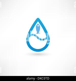 Fish eco Icon Stock Vector