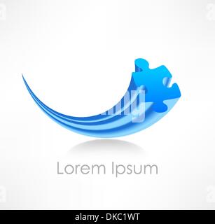 puzzle wave Stock Vector