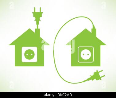 Green House Stock Vector