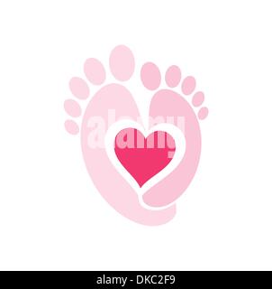 Baby Legs symbol. Stock Vector