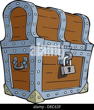 Chest on a white background vector illustration Stock Vector