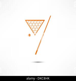 Billiards Icon Stock Vector