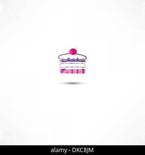 Cake Icon Stock Vector