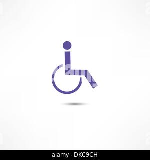 Disabled icon Stock Vector