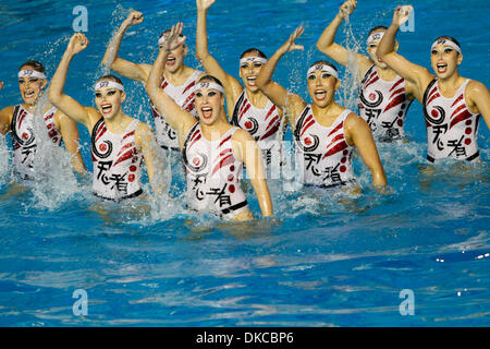 Oct. 21, 2011 - Guadalajara, Mexico - Mexico's synchronized swimming team performs in the free routine final at the 2011 Pan American Games in Guadalajara, Mexico, Oct. 21, 2011. (Credit Image: © Jeremy Breningstall/ZUMAPRESS.com) Stock Photo