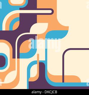 Abstract background with designed shapes Stock Vector