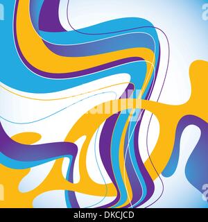 Abstract background with liquid shapes Stock Vector