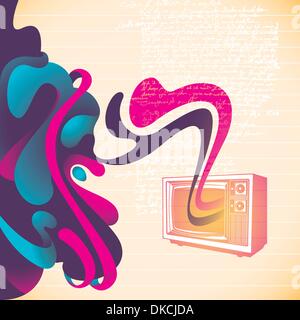 Abstract tv banner Stock Vector