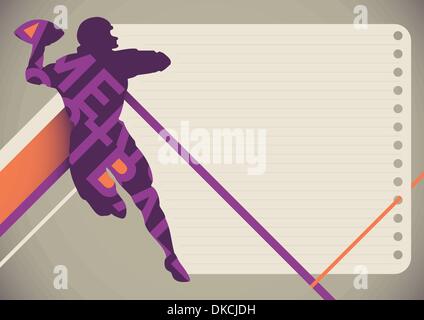 American football banner Stock Vector