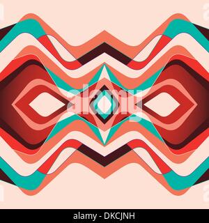 Colorful illustration with designed abstraction Stock Vector
