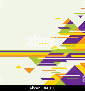 Colorful layout with abstraction Stock Vector