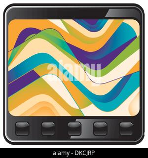 Illustrated technology abstraction Stock Vector
