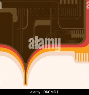 Retro technology abstraction Stock Vector