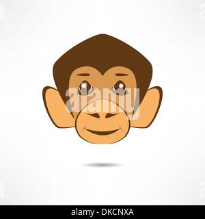 Smiling monkey. Stock Vector