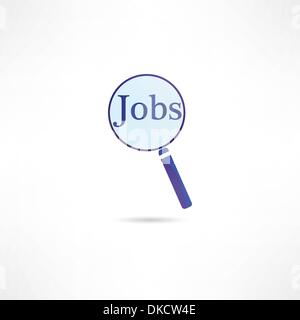 Find vacancy icon Stock Vector