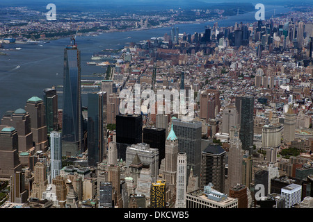 aerial photograph Lower Manhattan, New York City Stock Photo
