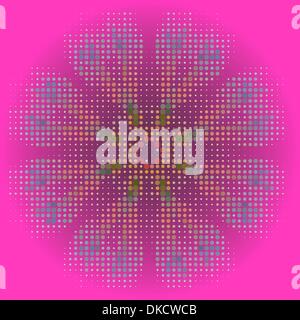 Vector seamless cracked multi colored pattern in red and pink Stock Vector