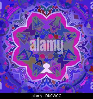 Vector seamless cracked multi colored pattern in red and pink Stock Vector