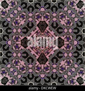 Seamless background Vintage Tiles best for design and scrapbook - in vector Stock Vector