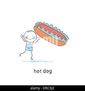 hot dog Stock Vector