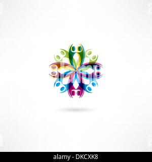 hands connecting icon Stock Vector