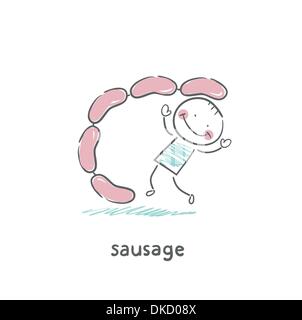 Sausages Stock Vector
