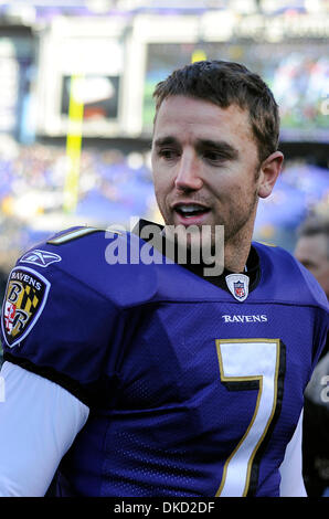Oct. 30, 2011 - Baltimore, Maryland, U.S - Baltimore Ravens kicker Billy Cundiff (7) is shown after an NFL game between the Baltimore Ravens and the Arizona Cardinals (Credit Image: © TJ Root/Southcreek/ZUMApress.com) Stock Photo