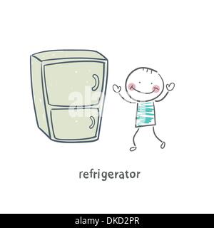 refrigerator Stock Vector