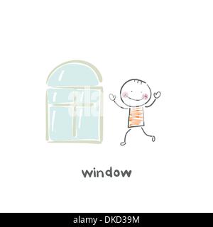 window Stock Vector