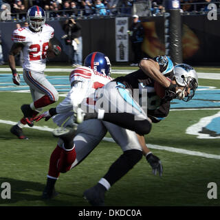 Dec 10, 2006; Charlotte, NC, USA; NFL Football: Carolina Panthers #18 DREW CARTER makes a touchdown as the Carolina Panthers lose to the New York Giants 27-13 as they played at the Bank of America Stadium located in downtown Charlotte.  Mandatory Credit: Photo by Jason Moore/ZUMA Press. (©) Copyright 2006 by Jason Moore Stock Photo