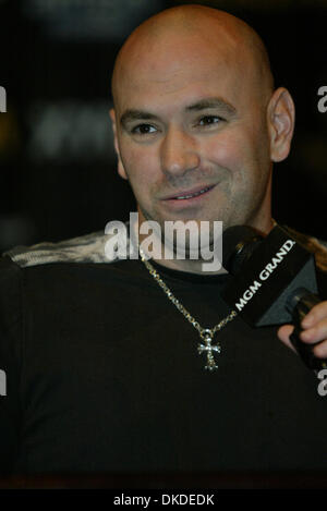 Dec 29, 2006; Las Vegas, NV, USA; The MGM Grand Hotel & Casino in Las Vegas, Nevada. The UFC ( Ultimate Fighting) held their press conference for the UFC 66 live @ the MGM Grand Garden Arena Saturday Dec 30, which will be shown on Pay Per View. UFC President DANA WHITE speaks at the press conference. Mandatory Credit: Photo by Mary Ann Owen/ZUMA Press. (©) Copyright 2006 by Mary An Stock Photo