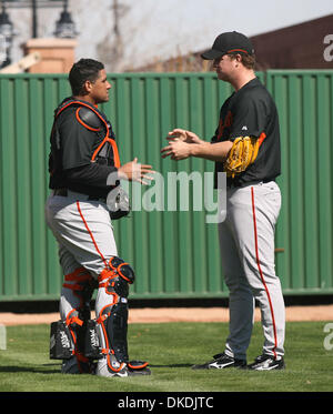 San Francisco Giants starting pitchers Madison Bumgarner, left, and Tim ...