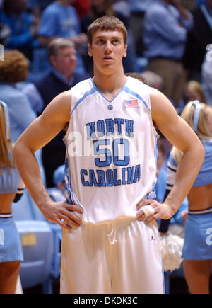 Feb 21, 2007 - Chapel Hill, NC, USA - NCAA College Basketball Carolina Tarheels TYLER HANSBROUGH as the Carolina Tarheels beat the North Carolina State Wolfpack with a final score of 83-64 as they played in the Dean Smith Center located on the campus of The University of North Carolina. (Credit Image: © Jason Moore/ZUMA Press) Stock Photo