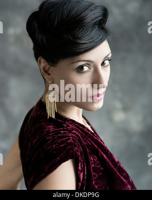 Portrait of actress Tehmina Sunny in studio Stock Photo - Alamy