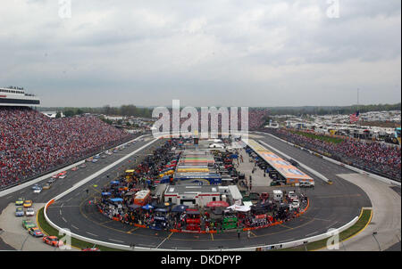Apr 01, 2007 - Martinsville, VA, USA - Martinsville Speedway at the start of the Goody's Cool Orange 500 Nextel race that is taking place at the Martinsville Speedway. (Credit Image: © Jason Moore/ZUMA Press) Stock Photo