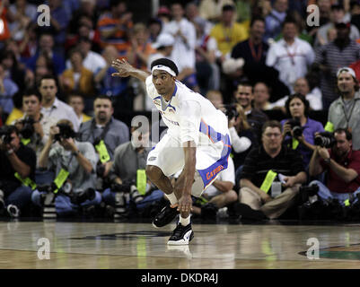 Apr 02, 2007 - Atlanta, GA, USA - COREY BREWER celebrates dunk.  (Credit Image: © Damon Higgins/Palm Beach Post/ZUMA Press) RESTRICTIONS: USA Tabloid RIGHTS OUT! Stock Photo