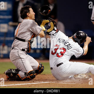 Minnesota Twins' Justin Morneau in a baseball game against the Kansas City  Royals, Friday, June 29, 2012, in Minneapolis. (AP Photo/Tom Olmscheid  Stock Photo - Alamy