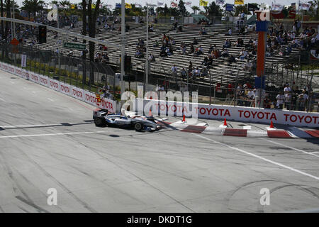 Apr 14, 2007 - Long Beach, CA, USA - Toyota Grand Prix of Long Beach - former Champ Car Champion 38-year-old PAUL TRACY during a Champ Car practice round Saturday just before hitting a wall and receiving a compression fracture to his first lumbar vertebrae that kept him out of Sunday's race. (Credit Image: © Kayte Deioma/ZUMA Press) Stock Photo