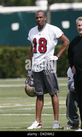 Wide receiver ASHLEY LELIE during a mini-camp workout at the