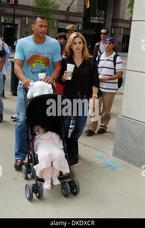 Jun 06, 2007 - Chicago, IL, USA - ALEX RODRIGUEZ pushes his daughter Natasha with his wife CYNTHIA (R)  as they head to the Westin Hotel after grabbing coffee at Starbuck's while out in Chicago. Alex Rodriguez spent the afternoon having lunch and coffee with his family as rumors of an alleged affair with a blond stripper splashed across the headlines last week.  (Credit Image: © Br