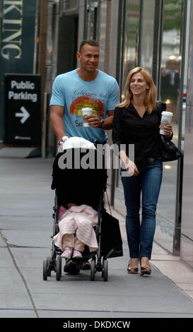 Jun 06, 2007 - Chicago, IL, USA - ALEX RODRIGUEZ pushes his daughter Natasha with his wife CYNTHIA (R)  as they head to the Westin Hotel after grabbing coffee at Starbuck's while out in Chicago. Alex Rodriguez spent the afternoon having lunch and coffee with his family as rumors of an alleged affair with a blond stripper splashed across the headlines last week.  (Credit Image: © Br