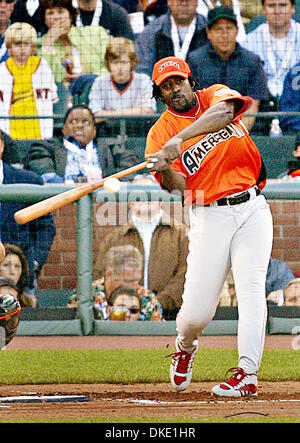 July 9th, 2007 - San Francisco, CA, USA - The Angles Vladimir Guerrero won the Home Run Derby contest at AT&T Park on Monday July 9, 2007 in San Francisco, California.  (Credit Image: © Sean Connelley/The Oakland Tribune/ZUMA Press) Stock Photo