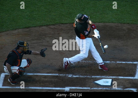 July 9th, 2007 - San Francisco, CA, USA - St.Louis Cardinals Albert Pujols competes in the All-Star Home Run Derby at AT&T Park in San Francisco on July 9, 2007.(Credit Image: © Sean Connelley/The Oakland Tribune/ZUMA Press) Stock Photo