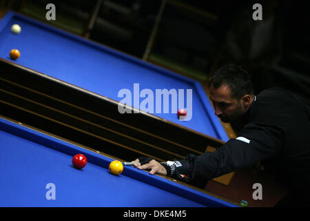 Aug 19, 2007 - New York City, NY, USA - The World's greatest fancy shot maker SEMIH SAYGINER who also was the player of the year in 2004 has won 3rd place at the 2007 Sang Lee International Open 3-cushion billiards tournament. Billard fans call him Grandmaster. (Credit Image: © Mehmet Demirci/ZUMA Press) Stock Photo