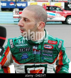 July 8, 2007: Tony Kanaan of the Andretti Green Racing Team following a scuffle with Sam Hornish Jr. at the Watkins Glen Grand Prix. Scott Dixon wins his third consecutive Watkins Glen Grand Prix at the 3.4-mile, 11 turn natural road course in the Finger Lakes region of upstate New York. Photo (c) Alan Schwartz / Cal Sport Media. (Credit Image: Ã‚Â© Cal Sport Media/ZUMA Press)(Cred Stock Photo